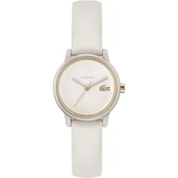 Quarzuhr LACOSTE "LACOSTE 12.12 SWIFT", weiß, Armbanduhren, Damen, Armbanduhr, Damenuhr, Lederarmband, analog