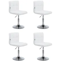 CLP 4er Set Lounger Palma V2 Kunstleder weiß