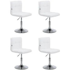 CLP 4er Set Lounger Palma V2 Kunstleder weiß