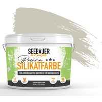 SEEBAUER diy® Silikatfarbe Braun für Innen (No. 665 Khaki Fruit 300 ml) Mineralfarbe Brauntöne hohe Deckkraft