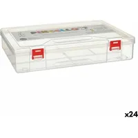 Pincello Mehrzweckbox Rot Durchsichtig Kunststoff 29,5 x 6 x