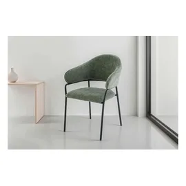 byLIVING Stuhl 2er-Set ¦ grün ¦ Maße cm B: 60 H: 86