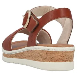 Rieker Keilsandalette Damen Cognac 38