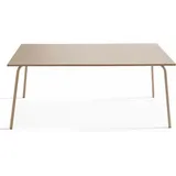 Oviala Metallgartentisch-8-Sitzer Taupe - Palavas