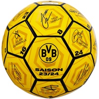 BVB Borussia Dortmund Borussia Dortmund Unisex Jugend BVB Unterschriftenball 2023/24 Fußball, Gelb, 5