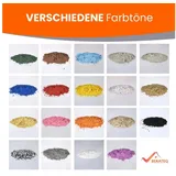 BEKATEQ Zementfarbe BK-130 Dekochips, Farbchips, Dekochips Farbflocken für Betonfarbe Bodenfarbe Garage grau