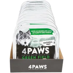 4 PAWS Hundenahrung Lamm Karotte 300 g, 9er Pack