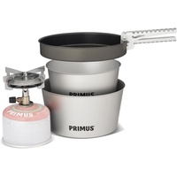 Primus Campingkocher Set - Mimer Stove Kit II - Camping Kochset mit 1x Gaskocher, 1x Pfanne & 2x Töpfe - Outdoor Kochgeschirr mit Primus Gaskocher Camping - Kochgeschirr Outdoor - Outdoor Kochset