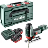 Metabo Metabo, Stichsäge, ST 18 L 90 Akku Stichsäge 18 V 90 mm + 2x LiHD Akku 5,5 Ah + Ladegerät + Metabox