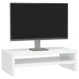 vidaXL Monitorständer Hochglanz-Weiß 42x24x13 cm Holzwerkstoff