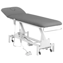 Physa Massageliege elektrisch Massagebank Therapieliege Massagetisch 200kg Grau/Weiß grau