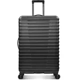 U.S. Traveler Boren Hartschalenkoffer aus Polycarbonat, robust, mit 8 Spinnrollen, Aluminiumgriff, Schwarz, Checked-Large 30-Inch, Boren Hartschalenkoffer aus Polycarbonat, robust, mit 8 Spinnrollen,