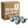Mr. Deko Strandkorbrollen 4er Set Metall grau/silber