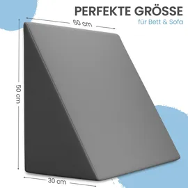 eloneo Keilkissen 30 x 50 x 60 cm Grau