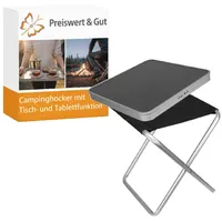 Preiswert & Gut Campinghocker Aluminium Grau