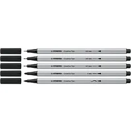Stabilo ARTY BLACK Filzstifte schwarz