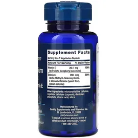 Life Extension Selenium Komplex 200 mcg & Vitamin E Kapseln 100 St.