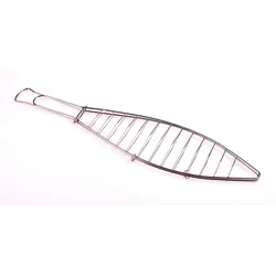 BURI Edelstahl Fischbräter Grill-Fischklammer Grillklammer Fischzange Grillhilfe