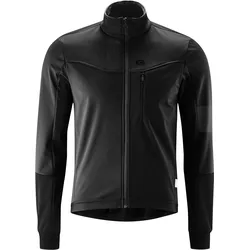 Fahrradjacke GONSO "Valaff", Herren, Gr. XXL, schwarz, 100% Polyester, Jacken, Herren Softshell-Jacke, Windjacke atmungsaktiv und wasserabweisend