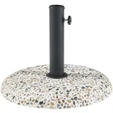 casa.pro Sonnenschirmständer, Mehrfarbig, Stein, Rund, 45x45 cm, Sonnen- & Sichtschutz, Sonnenschirmständer