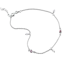 SilberDream Fußkette Silber 925 Sterling Silber ca. 25cm + 3cm Verlängerung Zirkoniastein | Gr.: onesize