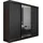 kier furniture Schiebetürenschrank Malani 200 x 205 x 59 cm Schwarz/Grau