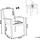 Beliani Pereta Gartenstuhl 4er Set 4 x 4 x 4 cm grau/weiß