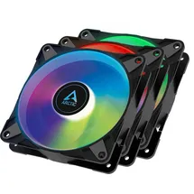 Arctic P12 PWM PST A-RGB 0dB schwarz, 3er-Pack (ACFAN00232A)