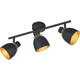 Trio Punch 3er schwarz matt/Goldfarbig