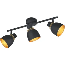 Trio Punch 3er schwarz matt/Goldfarbig