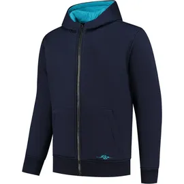Rusty Stitches Peter Motorradjacke Blau/Schwarz M