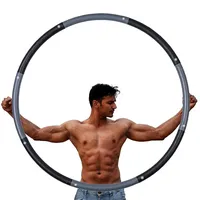 joyfuntech 8 Teile 2,3kg 100cm Hula Hoop Reifen,Hula Tanz Lernen,Erwachsene Kinder zur Gewichtsabnahme,Fitness/Training/Büro Bauchmuskelkonturen,richtig 2,3kg Gewicht