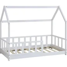Habitat et Jardin Kinderbett Charlotte 80 x 160 cm Holz matt weiß