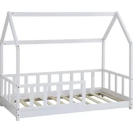 Habitat et Jardin Kinderbett Charlotte 80 x 160 cm Holz matt weiß