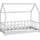 Habitat et Jardin Kinderbett Charlotte 80 x 160 cm Holz matt weiß
