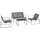 casa.pro Anzi Set 4-tlg. Grau