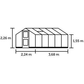 Juliana Compact Alu anthrazit ESG 3 mm 8,2 m2