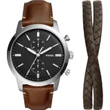 Fossil Townsman LiteHide-Leder 44 mm FS5967SET