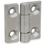 ganter norm Ganter Normelemente GN 237.3-NI-50-50-A-GS Schwerlastscharnier Edelstahl NI, Silber, 50x50mm
