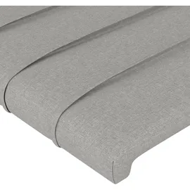 vidaXL Kopfteile 2 Stk. Hellgrau 90x5x78/88 cm Stoff