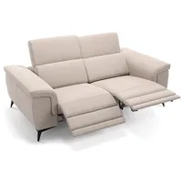 Sofanella 2-Sitzer Stoff AMARO, Relaxsofa, Designsofa, Designer Couch, Italienisches Sofa, 2er Sofa beige