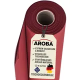 AROBA 1X Airlaid Papiertischdecken Rolle 1,2 x 24 m - Einweg Tischtuch - Stoffähnliche Premium Tischdekoration - Robust & Hoch saugfähig - Für Catering, Events, Hochzeit, Hotel & Party - Rot Burgund