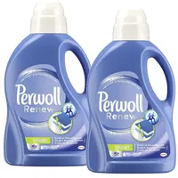 Perwoll Renew Sport Flüssigwaschmittel (2x25 Wäschen), Hygiene Waschmittel für Sport- & Funktionskleidung, Feinwaschmittel für intensive Frische, 2