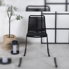 VCM Lindos Gartenstuhl 2er Set 0 x 0 x 0 cm schwarz