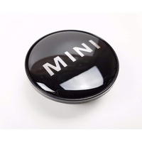 Mini 36131171069 Original-Radnabenabdeckung, schwarz, mit Mini-Schriftzug, 50 mm