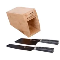 Gräwe Messerblock mit Trimmer und Beil KURO in schwarz