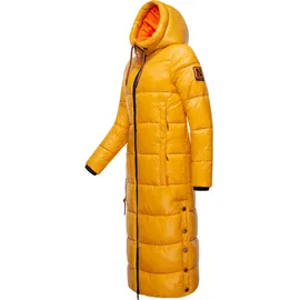 Navahoo Damen, warmer Winter Steppmantel mit Kapuze Schmuseengel Yellow Gr. XS - XS