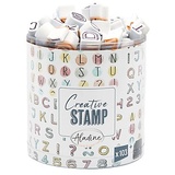 buttinette STAMPO Scrap Stempel "Buchstaben und Zahlen"