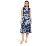 Betty & Co Sommerkleid Blau/Weiß 34