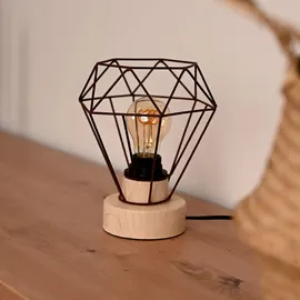 Fischer Leuchten Vintage Käfig Tisch Leuchte Rost